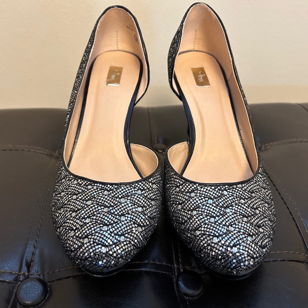 Black and silver shoes